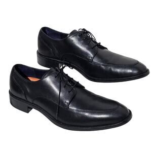 Cole Haan Mens Black Leather Lace Up Dress Shoes Oxfords Size 11M